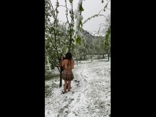 young girl shows her charms | young porn | girls 18 who else likes to play naked in the snow